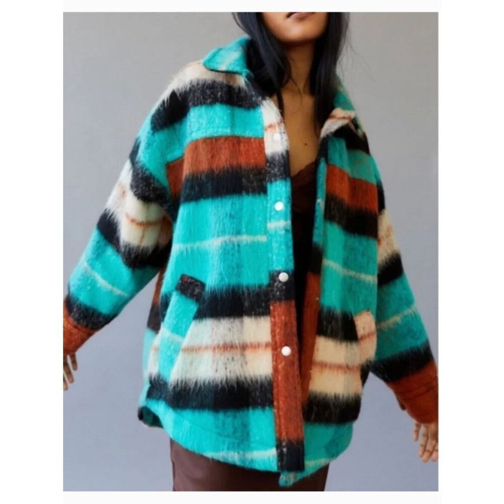 BDG Urban Outfitters Plaid Oversized Shacket Jacket S